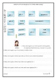 English Worksheet: Giving Directions