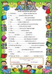 Put the verbs into the correct form - part 2