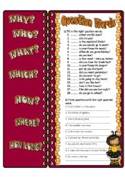 English Worksheet: Question Words