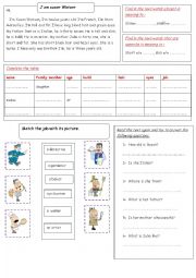 English Worksheet: Im Susan Watson