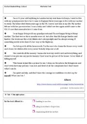 English Worksheet: English test n- 2 -9th form