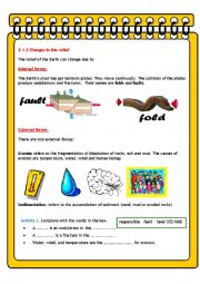 English Worksheet: THE RELIEF OF THE PLANET EARTH PART III