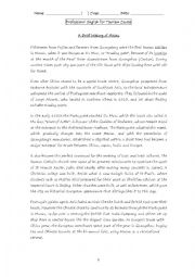 English Worksheet: A Brief History of Macau