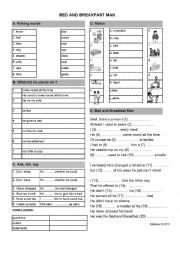 English Worksheet: Bed And Breakfast Man Madness