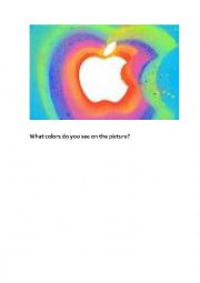 English Worksheet: What colours do you see on the picture?
