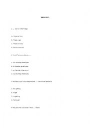 English Worksheet: entry test