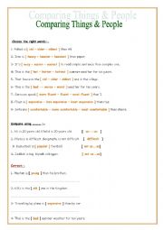 English Worksheet: Comparative and Superlative