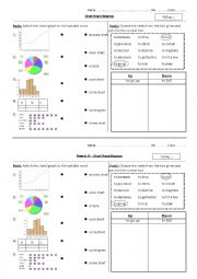 English Worksheet: Chart/Graph/Diagram worksheet/test