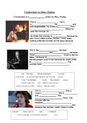 English Worksheet: Frankenstein