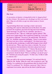 English Worksheet: Full-Term Test N2 