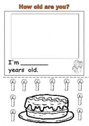 English Worksheet: How old are you?