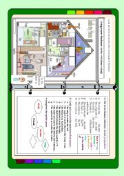 English Worksheet: Inside the house