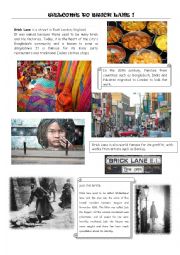 English Worksheet: welcome to Brick Lane - London