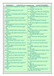 English Worksheet: REPHRASING        CAUSATIVE            (FOURTH  WORKSHEET)