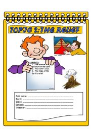 English Worksheet: THE RELIEF OF THE PLANET EARTH PART I