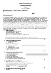 English Worksheet: Reported speech