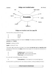 English Worksheet: Bridge over troubled water lesson 2nd year 