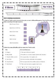 English Worksheet: Cinema