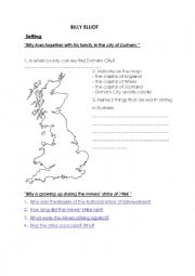 English Worksheet: Billy Elliot Worksheet