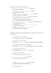 English Worksheet: Present simple