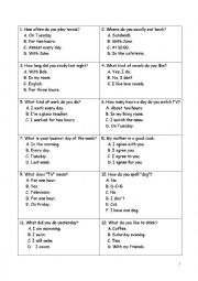 English Easy Questions
