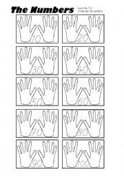 English Worksheet: Counting by 10s