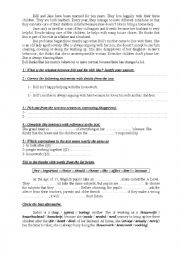 English Worksheet: 9th Form Worksheet 33