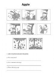 English Worksheet: story writing