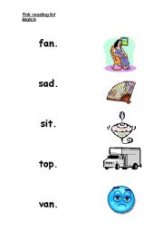 English Worksheet: Phonetic words