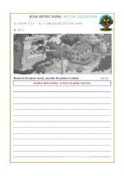 English Worksheet: Picture Description: Magic Tree House#1