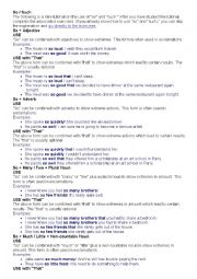 English Worksheet: so and such
