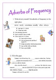 English Worksheet: Adverbs of frequency