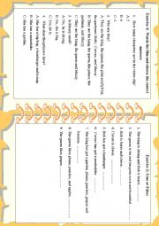 English Worksheet: Listening tasks - Muzzy BBC English - Handout