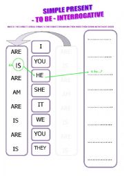 English Worksheet: TO BE - INTERROGATIVE FORM