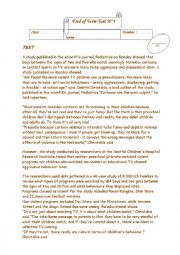 English Worksheet: end of term 1 second form tunisia