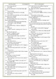 Rephrasing      Reported Speech ( statements)   6th.worksheet