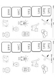 English Worksheet: Short vowel a