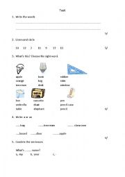 English Worksheet: General Test