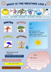 English Worksheet: the weather