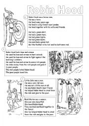 English Worksheet: Robin Hood