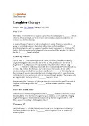English Worksheet: Laughter Therapy
