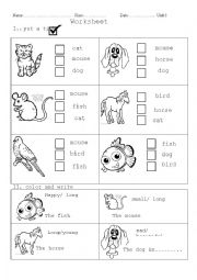 English Worksheet: workdheet