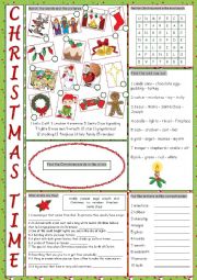 Christmas Vocabulary Exercises