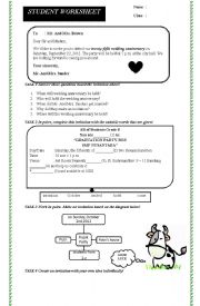 English Worksheet: invitation -short functional text-