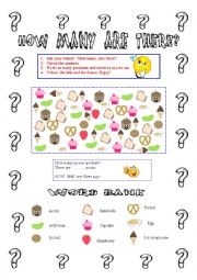 English Worksheet: How many are there