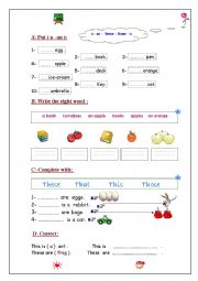 English Worksheet: plural