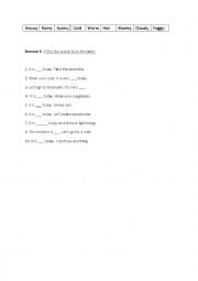 English Worksheet: Fill in the blanks exercise 