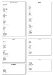 English Worksheet: general vocabulary