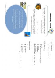 English Worksheet: The readers corner- advice