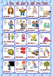 English Worksheet: Personal Pronouns